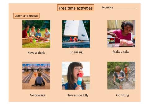 Unit 5 Free Time Activities Review