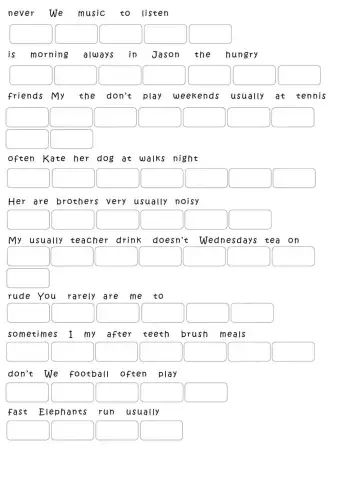 Adverbs of frequency