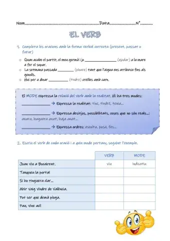 Temps i mode del verb
