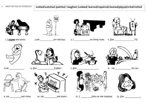 Past Simple. Regular verbs