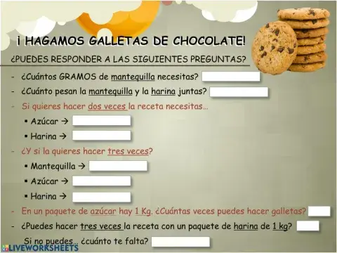 Receta de galletas
