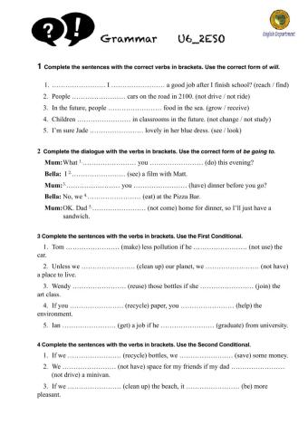 Future and Conditionals