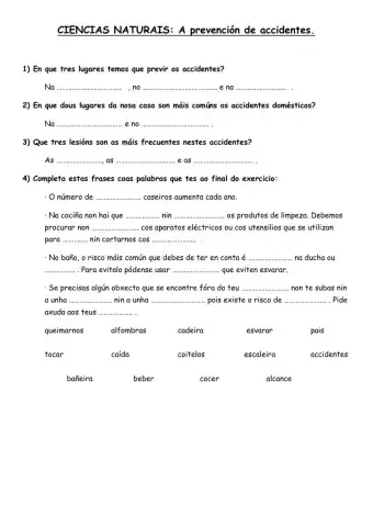 Prevención dos accidentes