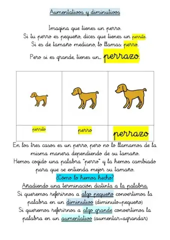 Aumentativos y Diminutivos