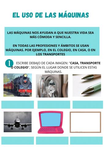 El uso de las máquinas
