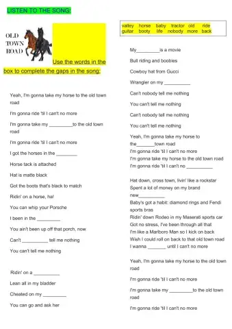 Listening old town road