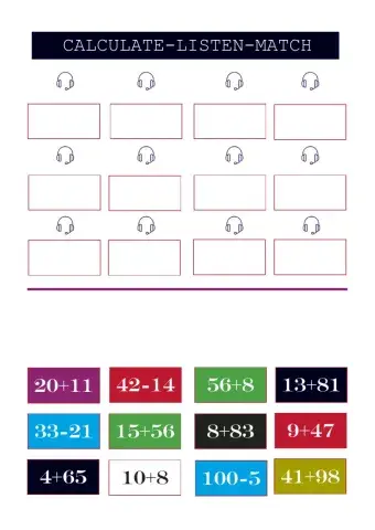 Calculate-listen-match