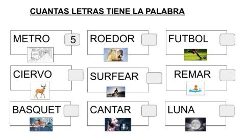 Letras, vocales y sílabas