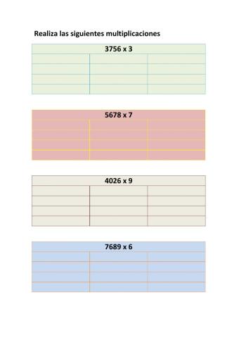 Multiplicaciones ABN