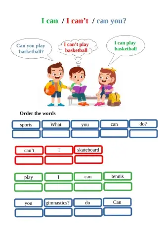 I can - Ican't - can you?