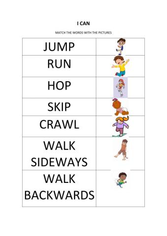 I can matching exercise