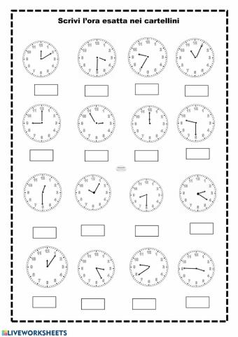 Orologi e orari