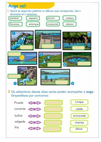 Vocabuario auga