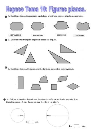 Ficha repaso Figuras planas