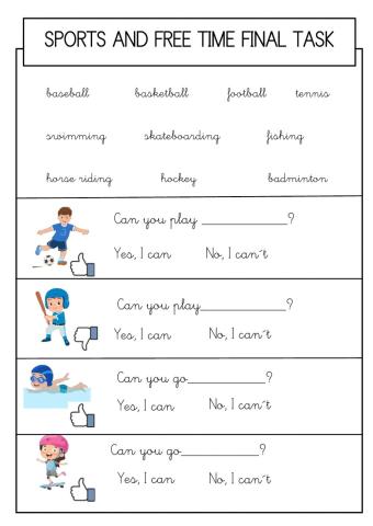 Sports and free time