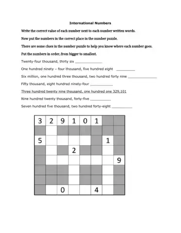 International Numbers