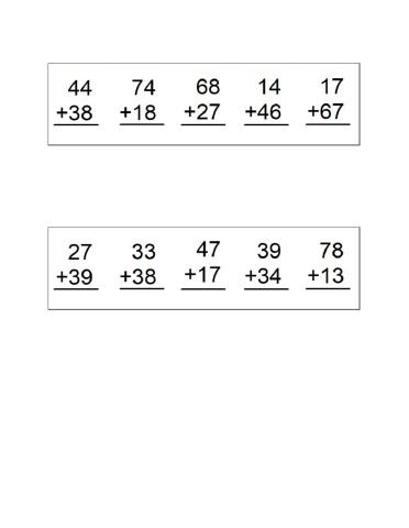 Double digit addition 4