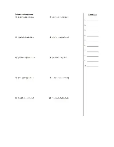 Order of operations 1