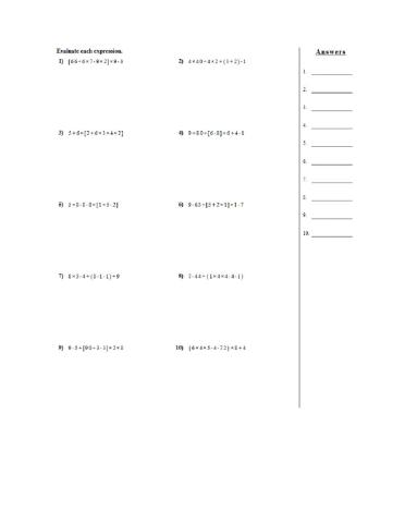 Order of operations 3