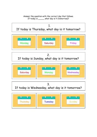 What day is it tomorrow?