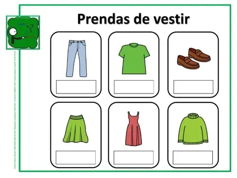 Cómo se llama: Prendas de Vestir