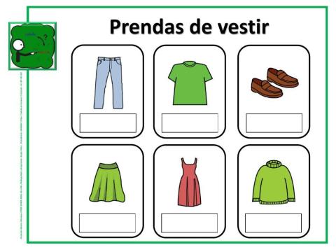 Cómo se llama: Prendas de Vestir