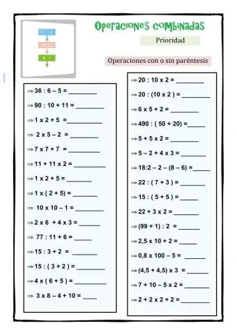 Operaciones combinadas