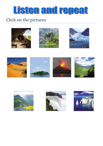 Listen and repeat the geographical features tiger 6 macmillan