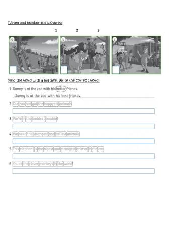 Superlative adjectives