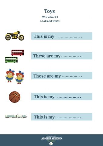 Toys - Worksheet 3