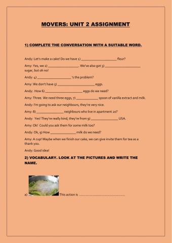 Movers- unit 2 assignment