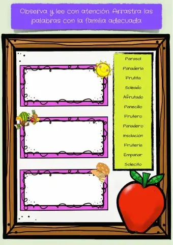 Familias de palabras