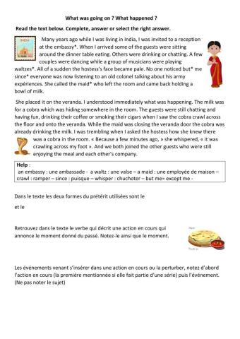 What was happening? What happened?