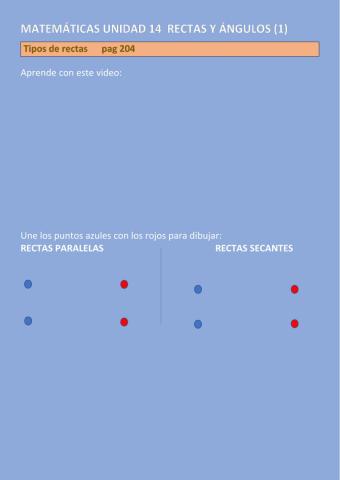 Rectas secantes y paralelas