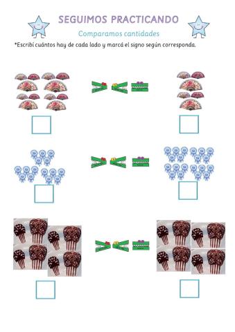 Practicamos cantidades