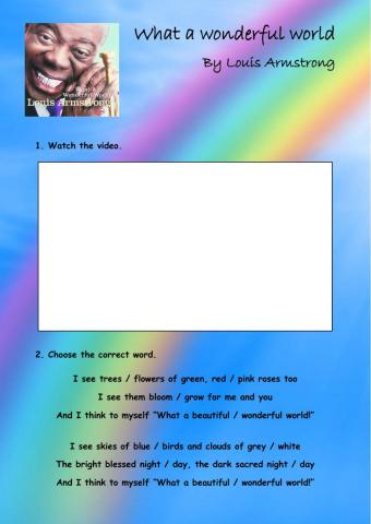 What a wonderful world song