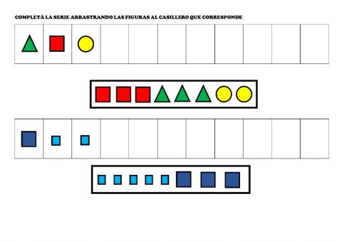 Arrastrá las figuras geométricas