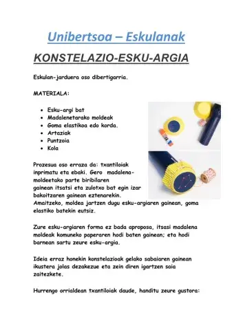 Unibertsoa-eskulanak