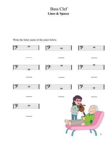 Bass Clef Lines and Spaces 3