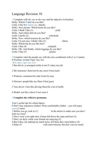 Language Revision 10