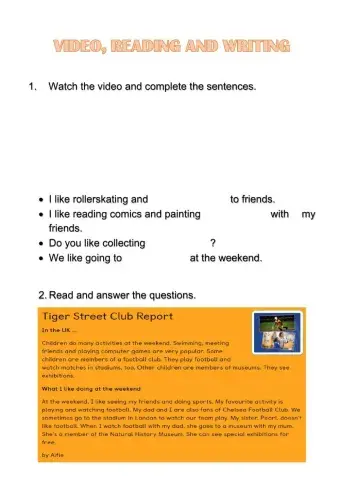 Video, reading and writing