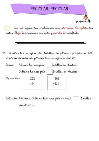 Reciclando con matemáticas