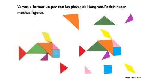 Haz figuras con el tangram
