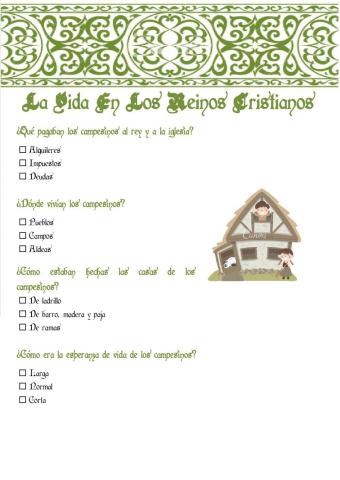 La vida en los reinos cristianos