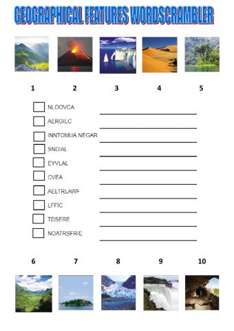 Geographical features wordscrambler tiger 6 macmillan