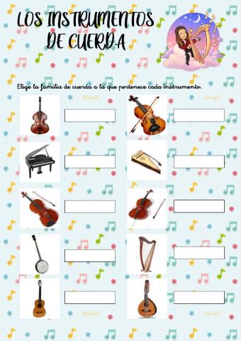 Los instrumentos de cuerda