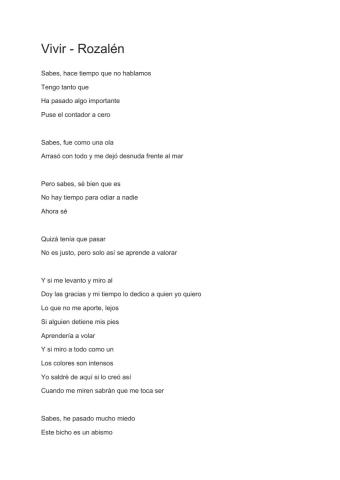 Vivir - Rozalén