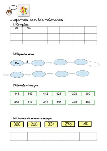 Trabajamos los números