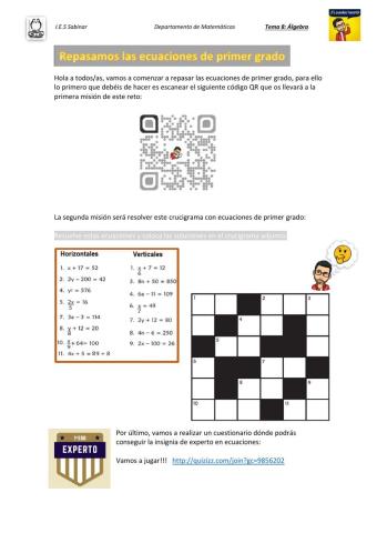 Retos con ecuaciones