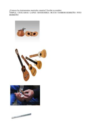 Instrumentos canarios